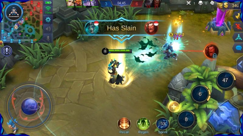 Để ý bản đồ để tránh bị gank và giữ mạng khi chơi 5v5 Mobile Legends