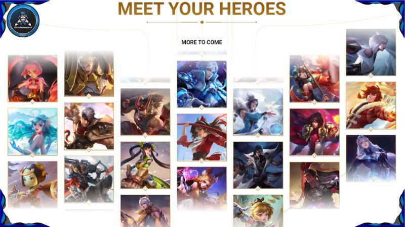 Game Honor of Kings nổi bật với hệ thống tướng đa dạng