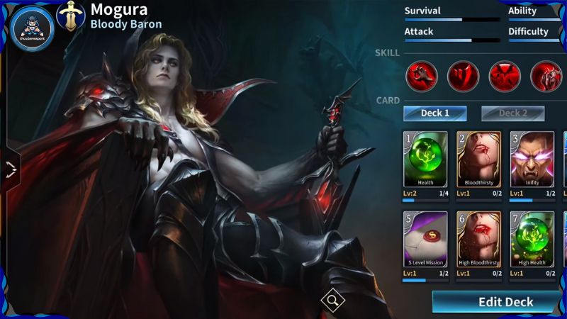 Hệ thống thẻ bài kỹ năng trong game Legend of Ace