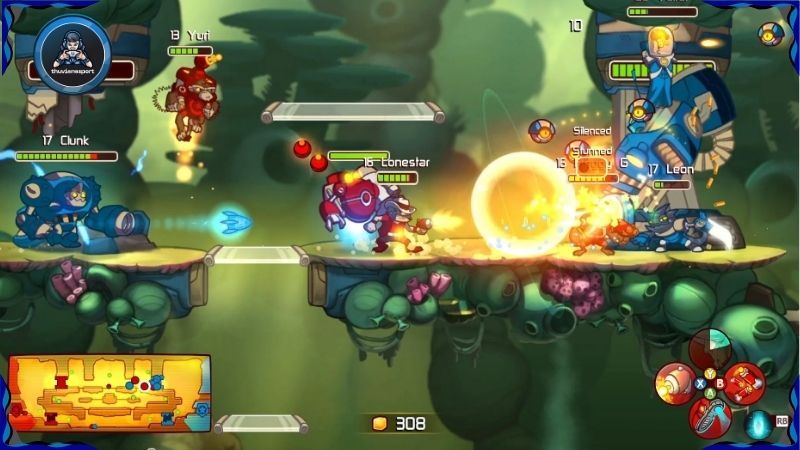 Lane map trong Awesomenauts