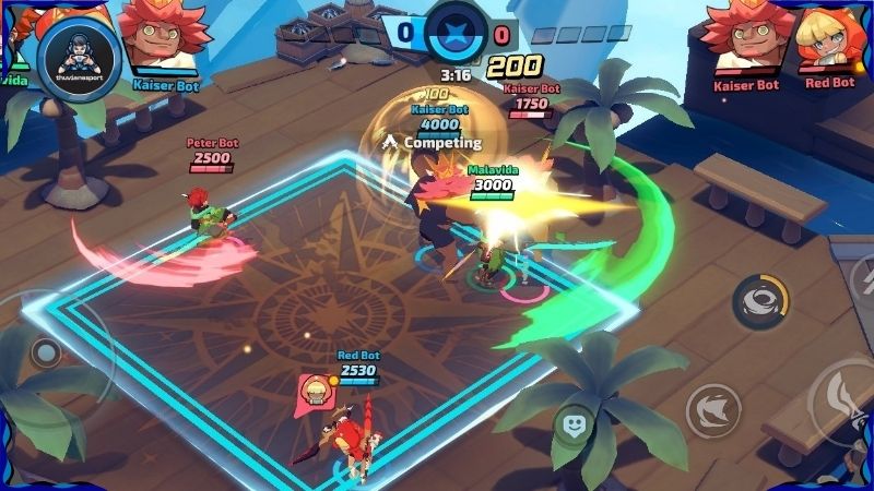 SMASH LEGENDS: Action Fight có nhiều nhân vật và kỹ năng